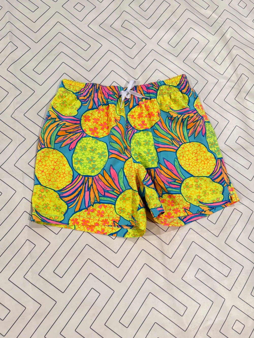 Chubbies Bright Pineapple Swim Trunks